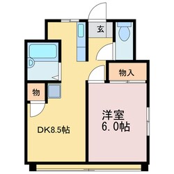 ハウスアートⅢの物件間取画像